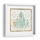 Chandelier Damask I - Jennifer Goldberger | Cuadro decorativo de Canvas Lab