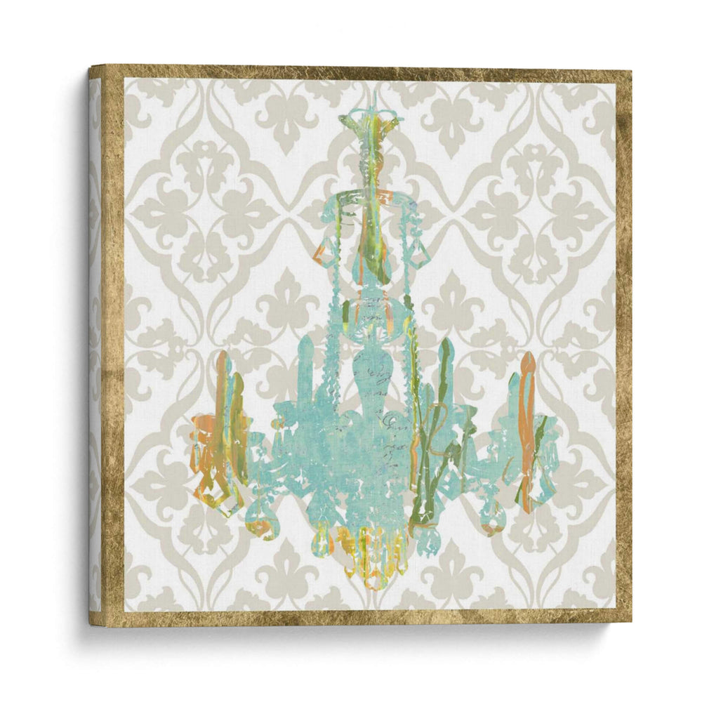 Chandelier Damask Iii - Jennifer Goldberger | Cuadro decorativo de Canvas Lab