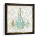 Chandelier Damask Iii - Jennifer Goldberger | Cuadro decorativo de Canvas Lab