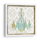 Chandelier Damask Iii - Jennifer Goldberger | Cuadro decorativo de Canvas Lab