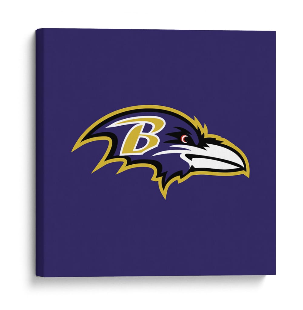 Logo Baltimore Ravens | Cuadro decorativo de Canvas Lab