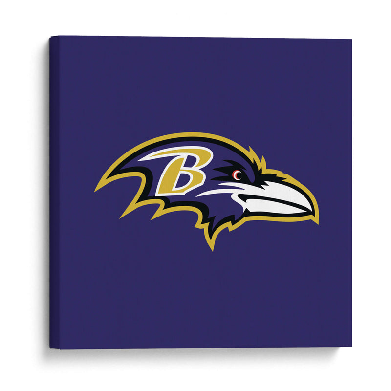 Logo Baltimore Ravens | Cuadro decorativo de Canvas Lab