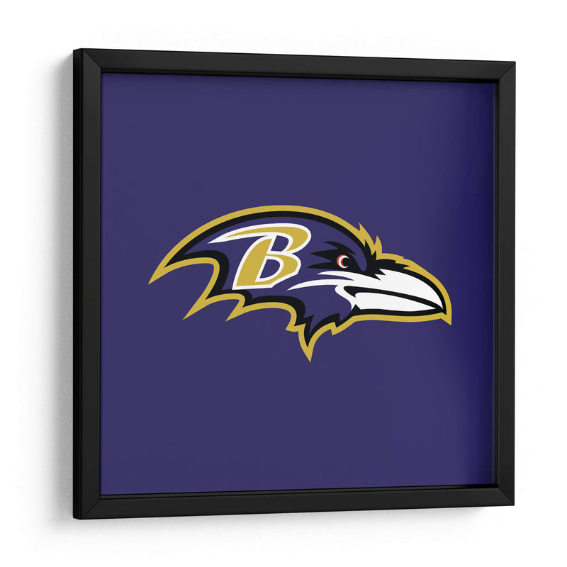 Logo Baltimore Ravens | Cuadro decorativo de Canvas Lab