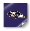 Logo Baltimore Ravens | Cuadro decorativo de Canvas Lab