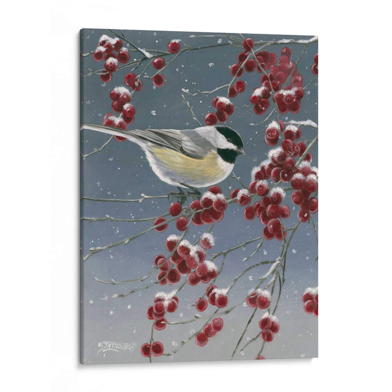 Chickadees De Invierno I - Fred Szatkowski | Cuadro decorativo de Canvas Lab