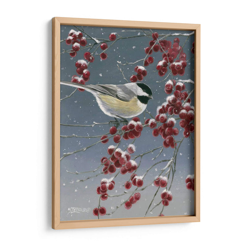 Chickadees De Invierno I - Fred Szatkowski | Cuadro decorativo de Canvas Lab