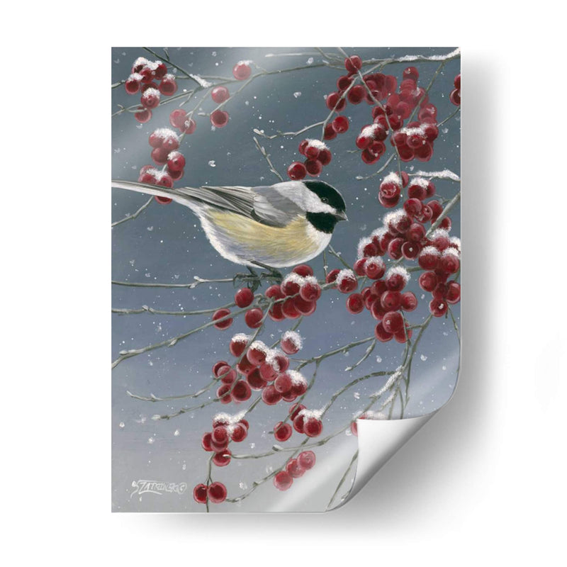 Chickadees De Invierno I - Fred Szatkowski | Cuadro decorativo de Canvas Lab