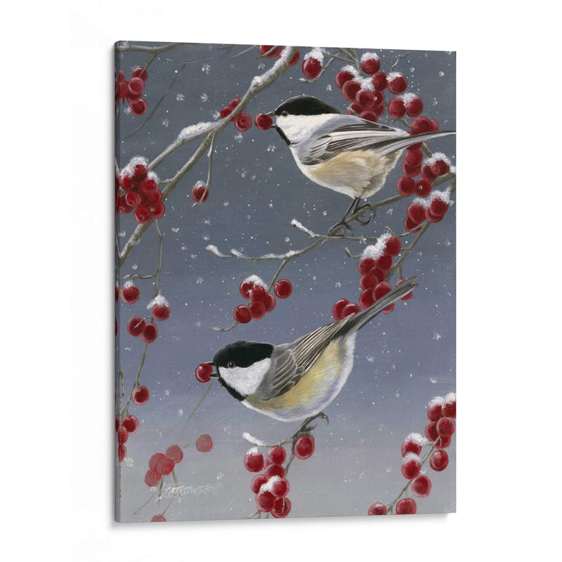 Chickadees De Invierno Ii - Fred Szatkowski | Cuadro decorativo de Canvas Lab