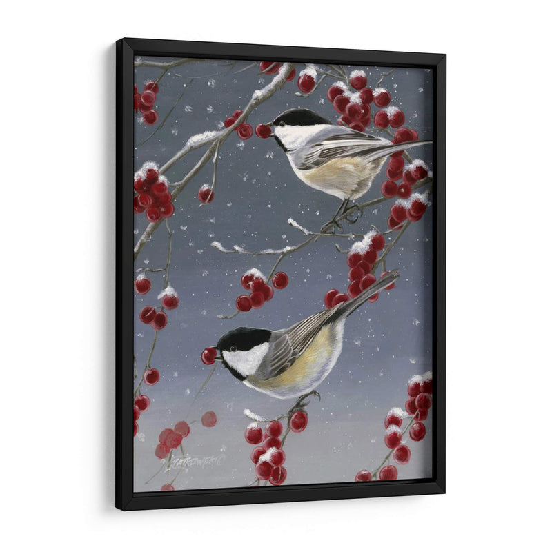 Chickadees De Invierno Ii - Fred Szatkowski | Cuadro decorativo de Canvas Lab