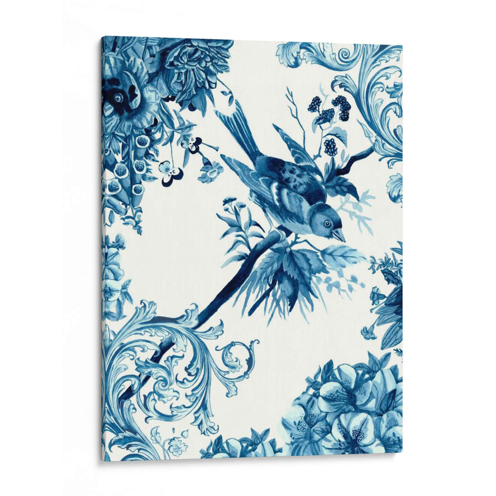 Pájaro Y Rama En Indigo Ii - Naomi McCavitt | Cuadro decorativo de Canvas Lab