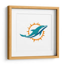 Logo Miami Dolphins | Cuadro decorativo de Canvas Lab