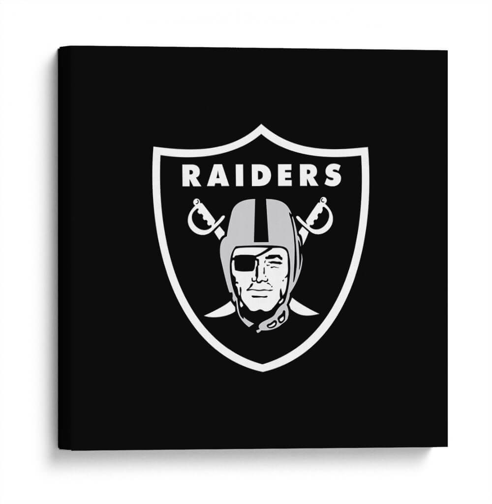 Logo Oakland Raiders | Cuadro decorativo de Canvas Lab