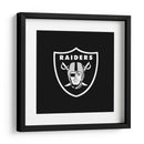 Logo Oakland Raiders | Cuadro decorativo de Canvas Lab
