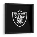 Logo Oakland Raiders | Cuadro decorativo de Canvas Lab