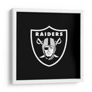 Logo Oakland Raiders | Cuadro decorativo de Canvas Lab