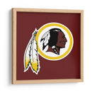 Logo Washington Redskins | Cuadro decorativo de Canvas Lab
