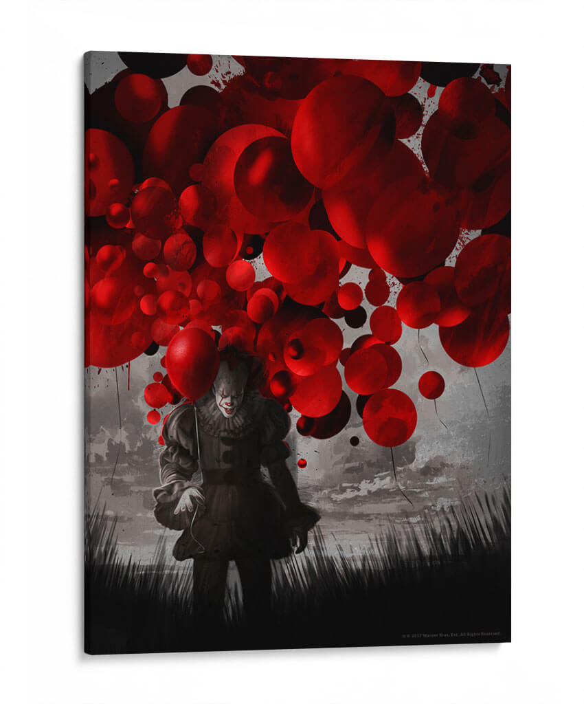 Los globos rojos | Cuadro decorativo de Canvas Lab
