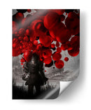 Los globos rojos | Cuadro decorativo de Canvas Lab