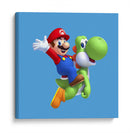 Mario y Yoshi | Cuadro decorativo de Canvas Lab