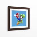 Mario y Yoshi | Cuadro decorativo de Canvas Lab