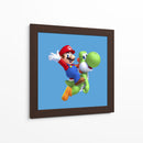 Mario y Yoshi | Cuadro decorativo de Canvas Lab