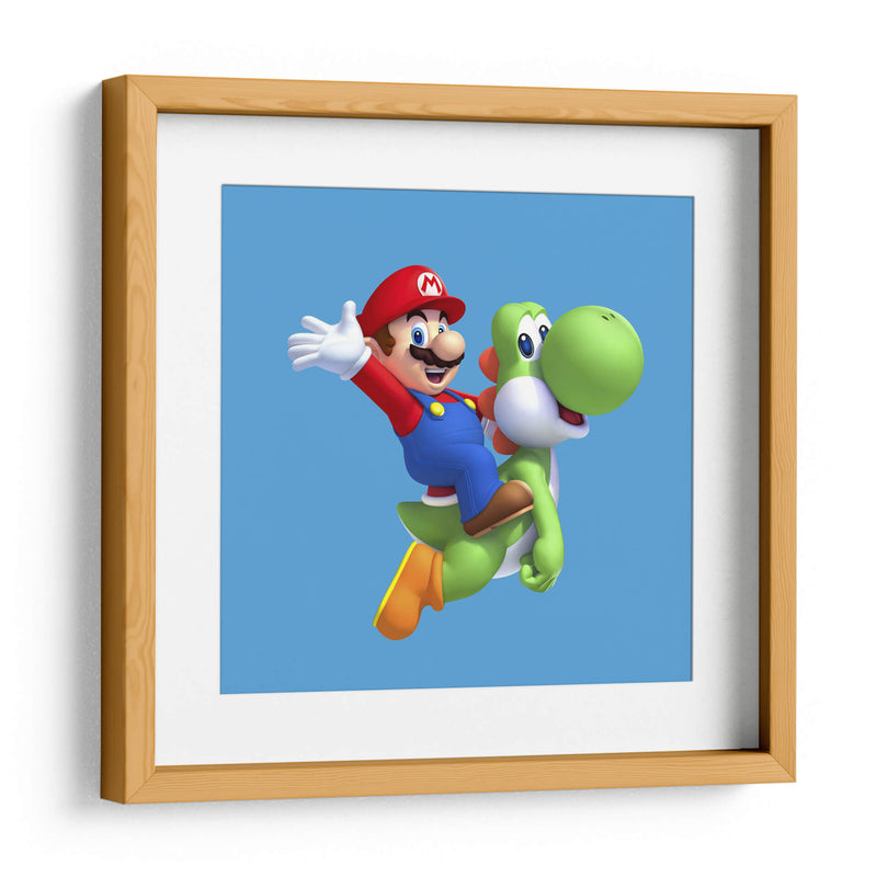 Mario y Yoshi | Cuadro decorativo de Canvas Lab