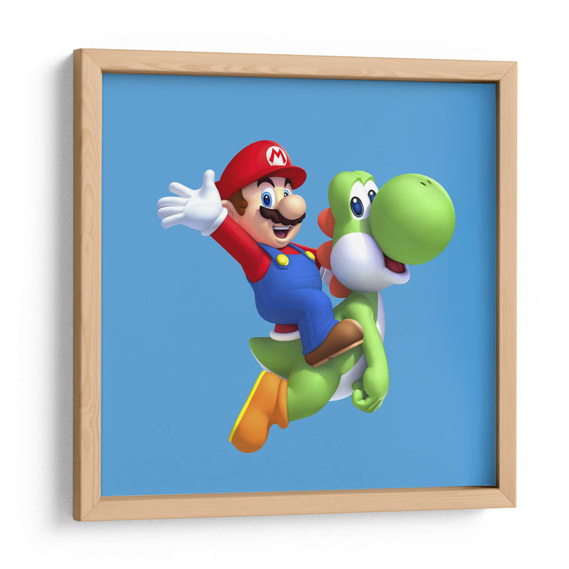 Mario y Yoshi | Cuadro decorativo de Canvas Lab