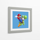 Mario y Yoshi | Cuadro decorativo de Canvas Lab