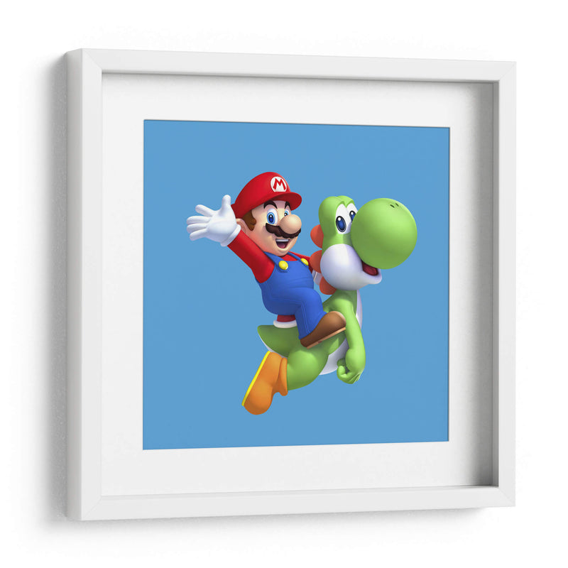 Mario y Yoshi | Cuadro decorativo de Canvas Lab