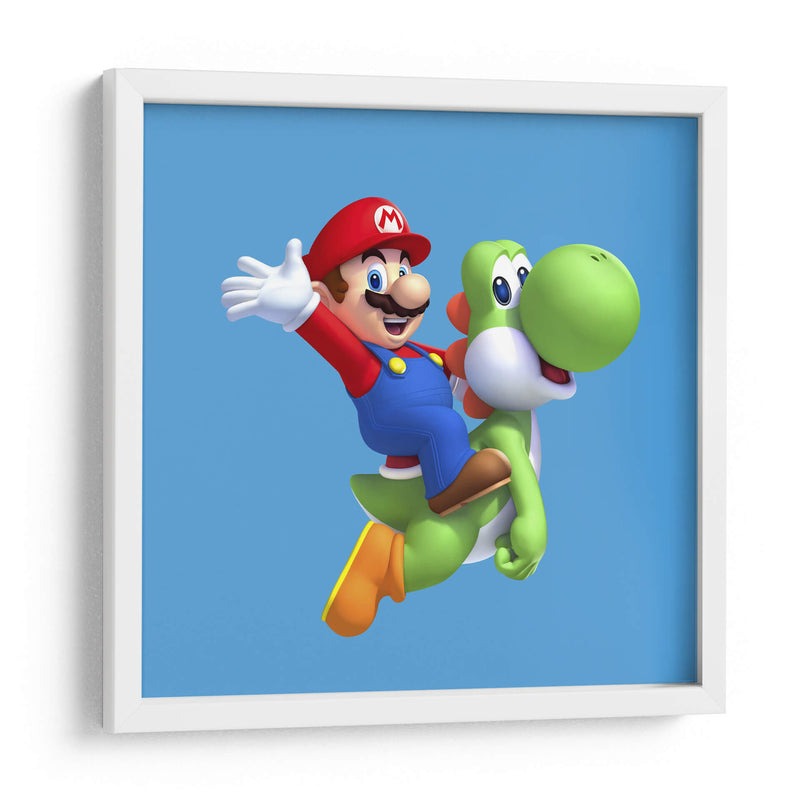 Mario y Yoshi | Cuadro decorativo de Canvas Lab