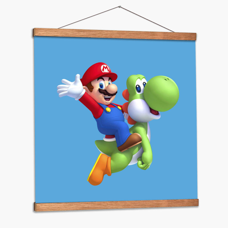 Mario y Yoshi | Cuadro decorativo de Canvas Lab