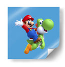 Mario y Yoshi | Cuadro decorativo de Canvas Lab
