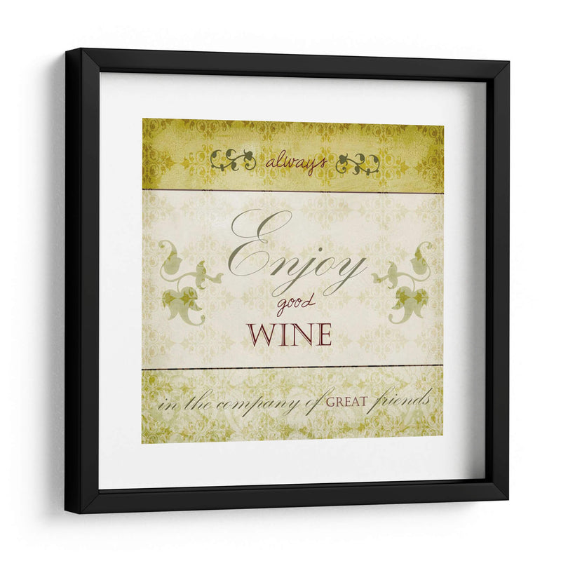 Frases De Vino Vi - Studio W | Cuadro decorativo de Canvas Lab