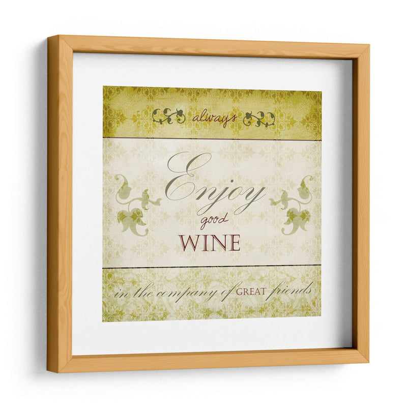 Frases De Vino Vi - Studio W | Cuadro decorativo de Canvas Lab