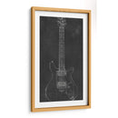Blueprint De Guitarra Eléctrica Ii - Ethan Harper | Cuadro decorativo de Canvas Lab