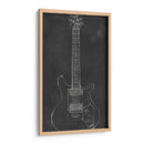Blueprint De Guitarra Eléctrica Ii - Ethan Harper | Cuadro decorativo de Canvas Lab