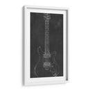 Blueprint De Guitarra Eléctrica Ii - Ethan Harper | Cuadro decorativo de Canvas Lab