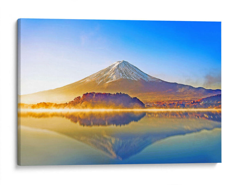 Monte Fuji a color | Cuadro decorativo de Canvas Lab
