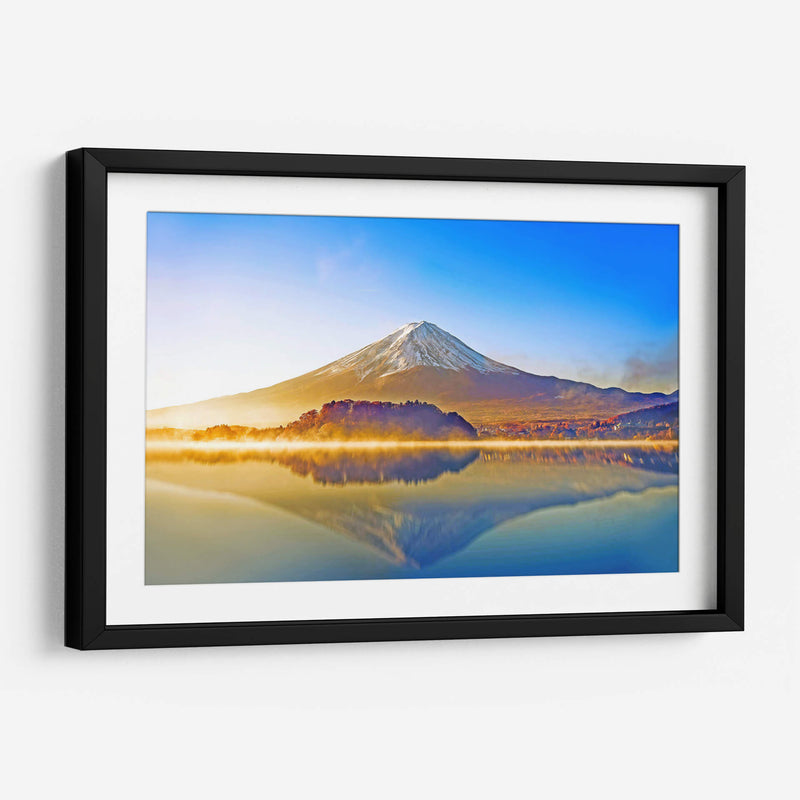 Monte Fuji a color | Cuadro decorativo de Canvas Lab