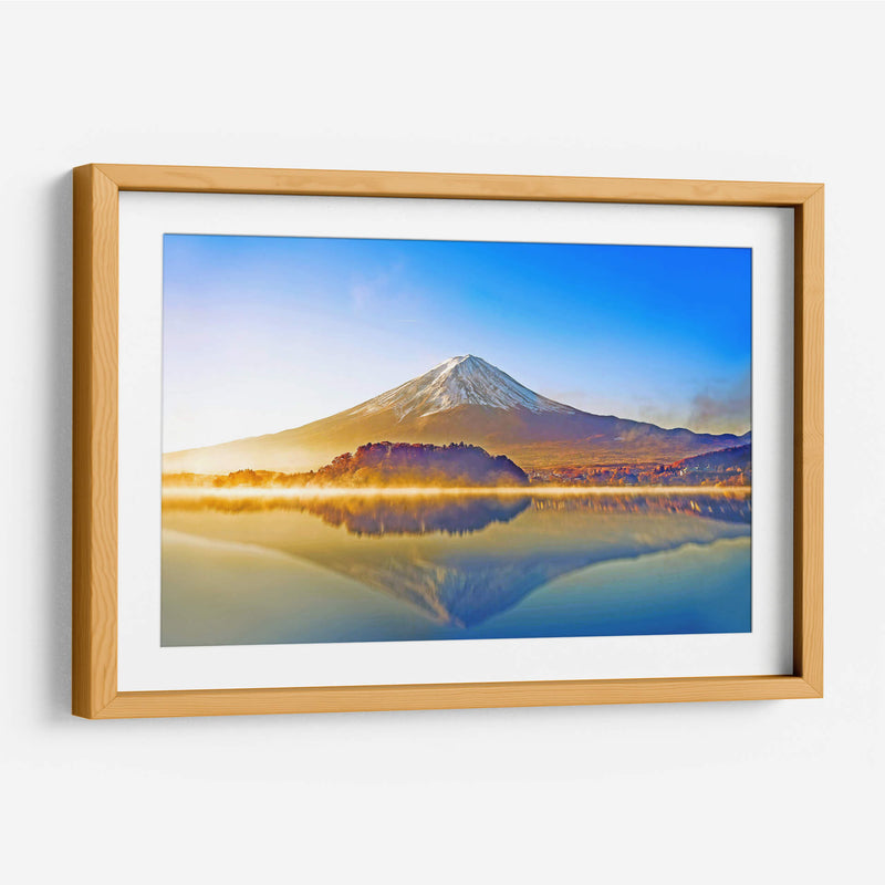 Monte Fuji a color | Cuadro decorativo de Canvas Lab