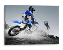 Motocross azul | Cuadro decorativo de Canvas Lab