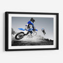 Motocross azul | Cuadro decorativo de Canvas Lab