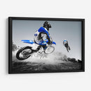 Motocross azul | Cuadro decorativo de Canvas Lab