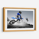 Motocross azul | Cuadro decorativo de Canvas Lab