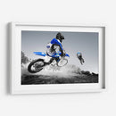 Motocross azul | Cuadro decorativo de Canvas Lab