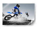 Motocross azul | Cuadro decorativo de Canvas Lab