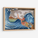 Nichiren Calming the Storm - Utagawa Kuniyoshi | Cuadro decorativo de Canvas Lab
