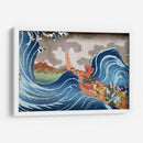 Nichiren Calming the Storm - Utagawa Kuniyoshi | Cuadro decorativo de Canvas Lab