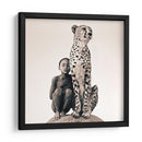 Niña y Leopardo | Cuadro decorativo de Canvas Lab