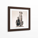 Niña y Leopardo | Cuadro decorativo de Canvas Lab